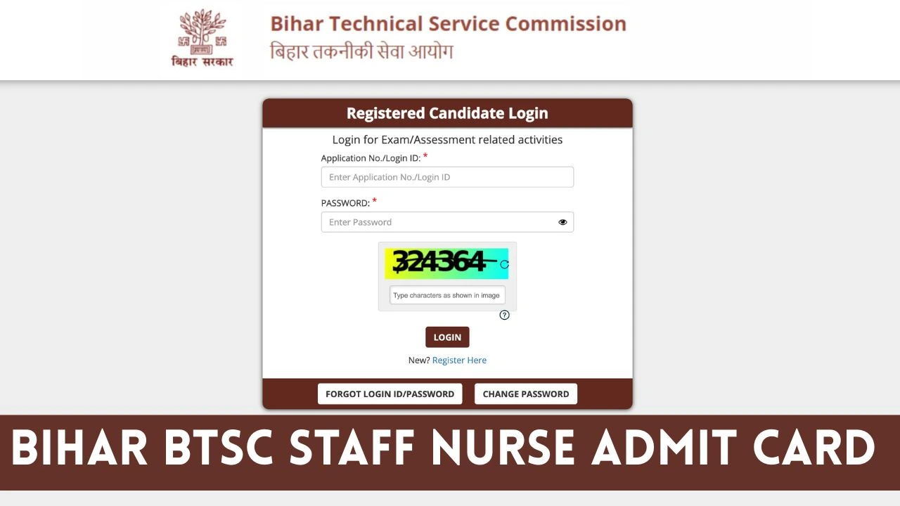 Bihar BTSC Staff Nurse Admit Card 2025, Exam Date