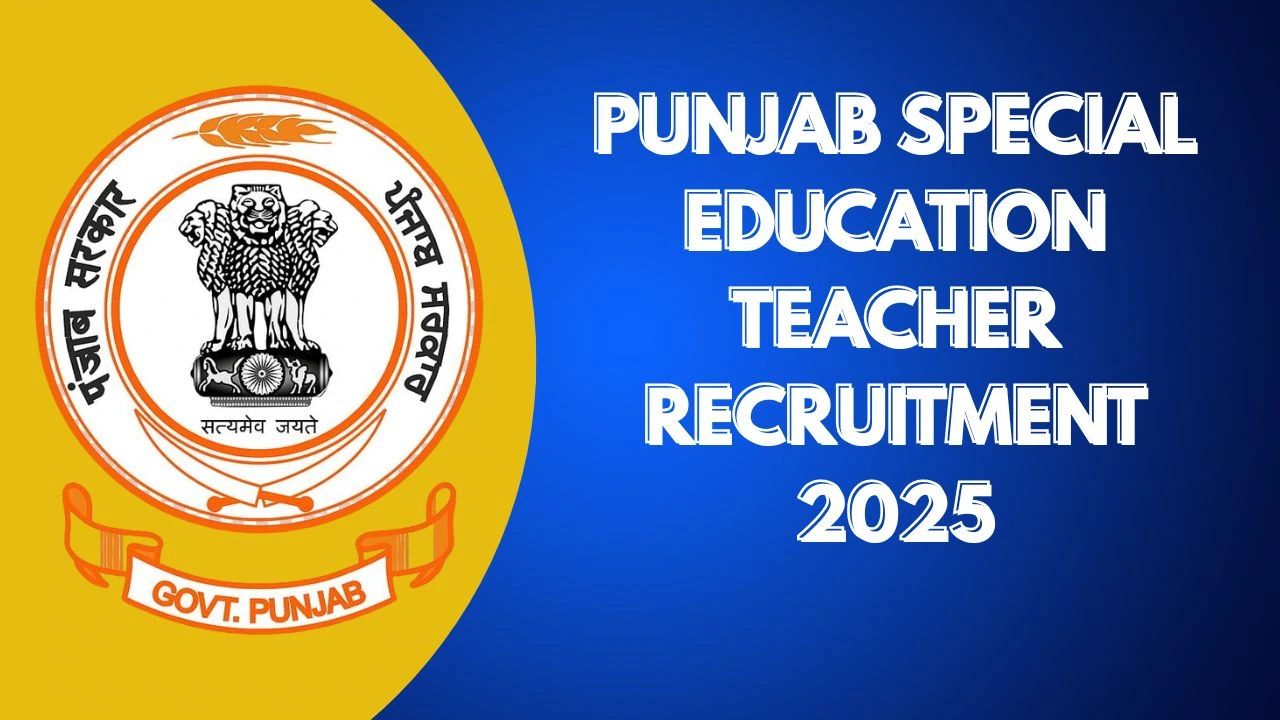 ⁠Punjab Special Education Teacher Recruitment 2025, Application Form