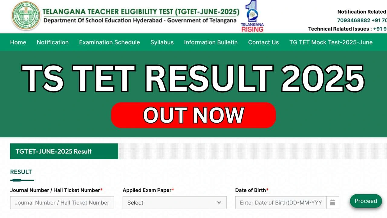 TS TET Result 2025