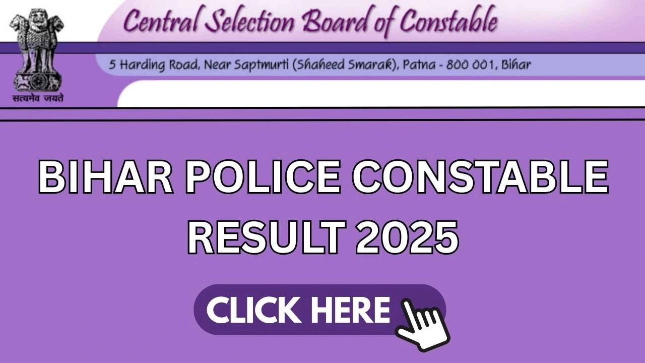 Bihar Police Constable Result 2025