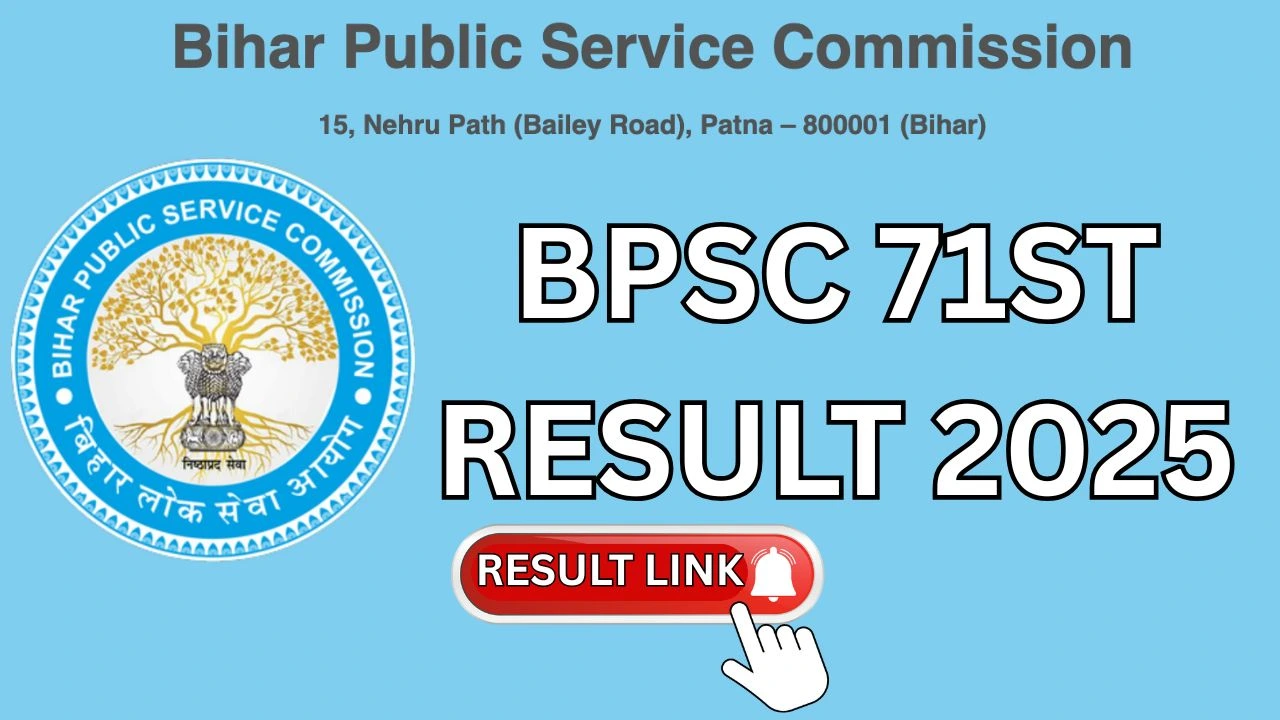 BPSC 71st Result 2025